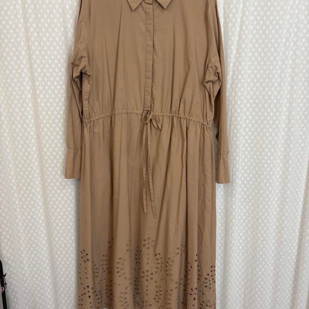 Cotton midi eyelet lace